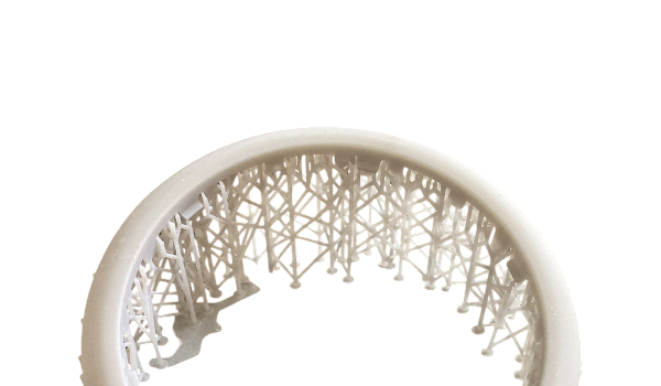 surowy druk 3d sla - wykonany w technologii żywicznej
